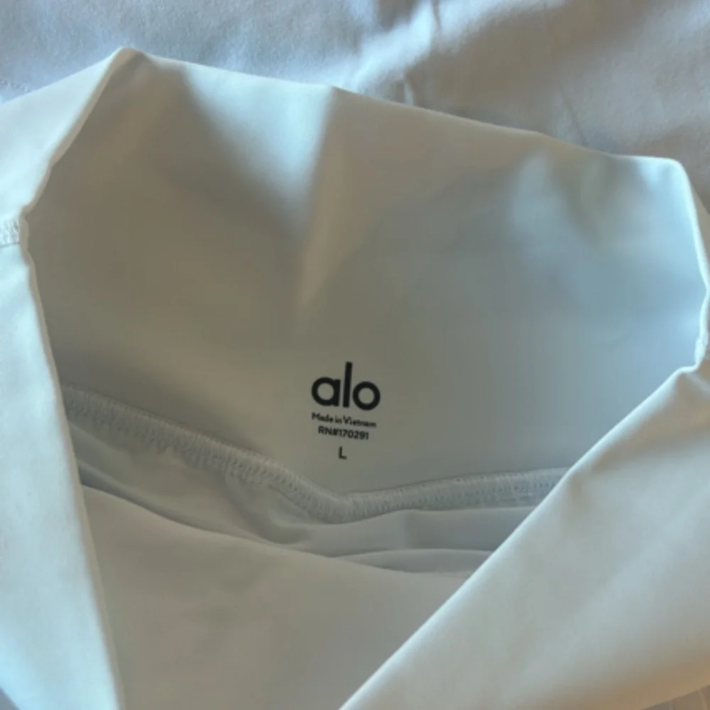 Alo White Pleated Skirt